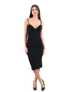 Abito Elisabetta Franchi AB70251E2 110 da donna nero.