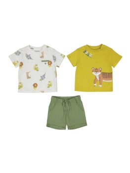 Set Mayoral 1652 da bambino giallo e bianco.