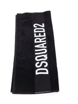 Telo da mare Dsquared2 D7P005980 unisex nero+bianco