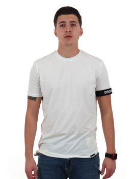 T-shirt Dsquared2 D9M3S6210 da uomo bianca.