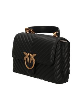 Borsa Pinko 100043 A0GK da donna nera e oro.