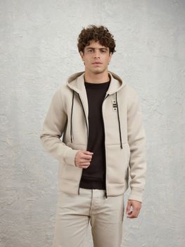 Felpa Blauer BLUF02394 007707 da uomo grigia.
