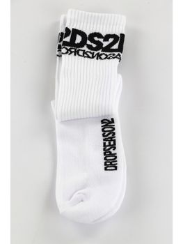 Calzini DropSeason2 DS2SS25C02 da uomo bianchi.