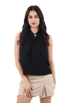 Top Rinascimento CFC0127646003 da donna nero.