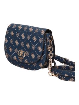 Borsa a tracolla nera e cuoio da donna Romeo Gigli Milano Imogen