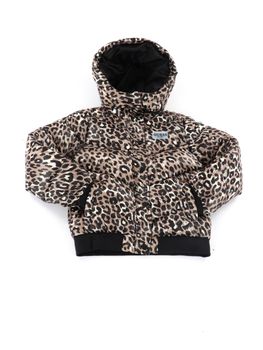 Piumino Guess J6YL01 W2607 da bambina leopard.