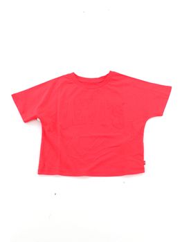 Levi's Kids Maglietta Con Orlo Arrotondato E Grafica LVG Round Hem - Bambine, Colore Arancione (Canteloupe)
