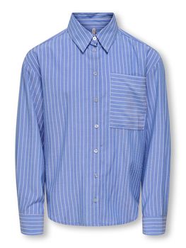 Camicia Only Kids COSMO LSHIRTS 15368503 da bambina azzurra.