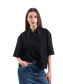 Camicia Da Donna Camicetta Raso Tinta Unita Moderna Casual Manica Lunga Colletto A Camicia Top Regolari Quotidiano Uscire Arricciato Nero Vino Blu Marino Blu Cac P19220412