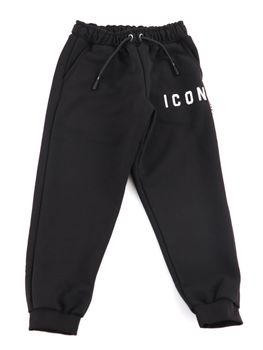 Pantalone Icon IBSP001530 da bambino nero+bianco.