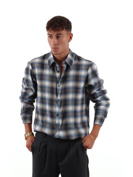 Camicia Armani Exchange XM003246 AF27113 da uomo check allover.