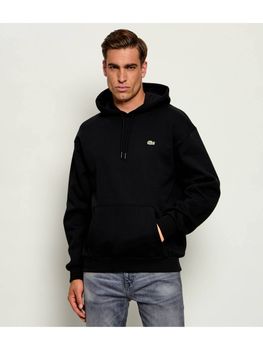 Felpa Lacoste SH8863 da uomo nera.
