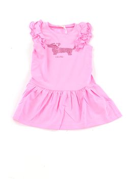 Abito Liu Jo KA5091J5003 da bambina pink.