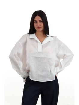 Blusa Armani Exchange XW001756 AF21532 da donna bianca.