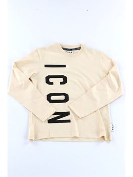 T-shirt Icon IBKL001533 da bambino crema.