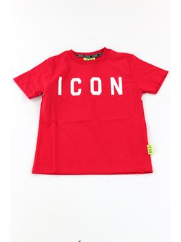 T-shirt Icon IBKS00489 da bambino rossa.