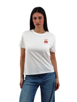 T-shirt Mc2 Saint Barth EMI0001 08579L da donna bianca.