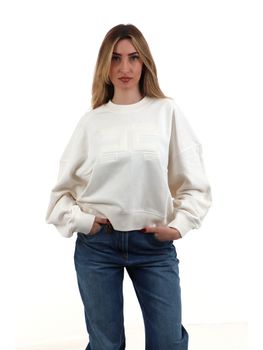 Felpa Elisabetta Franchi MD02D61E2 da donna avorio.