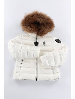 Piumino Blauer BLGC03286 007455 da bambina bianco.