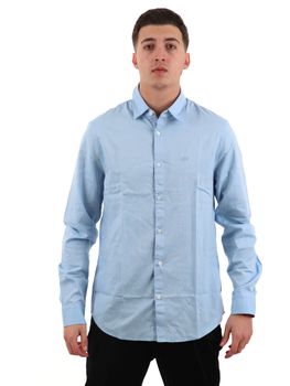 Camicia Armani Exchange 8NZCGB Z8ANZ da uomo celeste.
