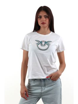 T-shirt Pinko QUENTIN da donna bianca.