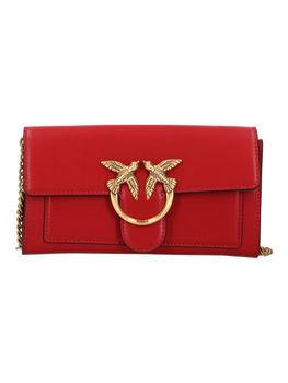 Portafoglio Pinko 100062 A0F1 da donna rosso+oro.