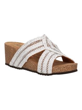 Ciabatta Grunland CB1833 70ERSI da donna bianca.