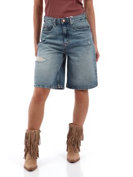 Shorts Tommy Jeans DW0DW22696 da donna denim medium.
