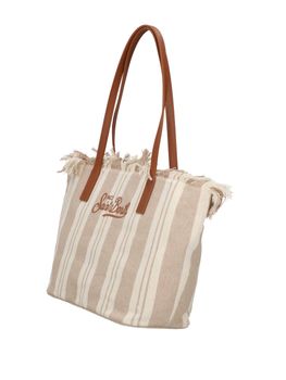 Borsa Mc2 Saint Barth CBMF001 00589L da donna bianca e beige.