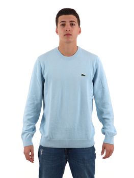 Maglioncino Lacoste AH0128 da uomo celeste.