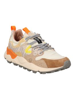 Sneaker Flower Mountain 4D71 YAMANO da uomo marrone e crema.